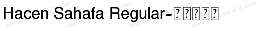 Hacen Sahafa Regular字体转换